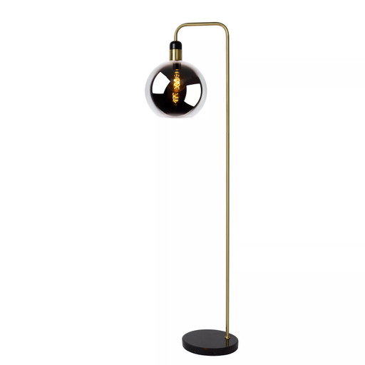 Lucide Julius Floor Lamp Ø 28 cm 1xE27 Smoked Round Glass