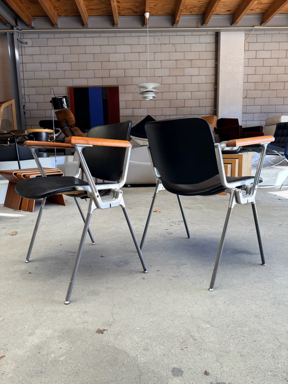 Castelli DSC 106 chair, Giancarlo Piretti (stock: 8), Chairs and lounge chairs, Wood, Aluminium, Black (photo 12 of 14)