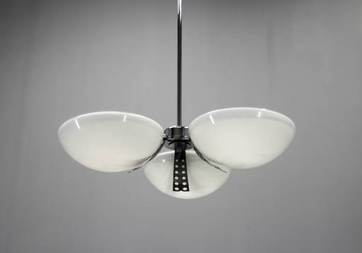 Functionalist / Bauhaus Chandelier, 1940, Restored