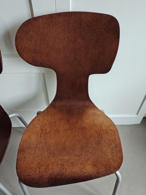Image 1 of 4x vintage playwood eetkamerstoelen 