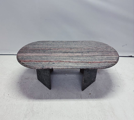 Oval Vintage Coffee Table – Stone (photo 7 of 8)