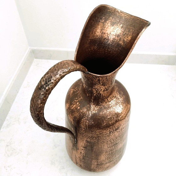 Image 1 of  Decorative Jug in Hammered Copper – Rustic and Timeless Charm