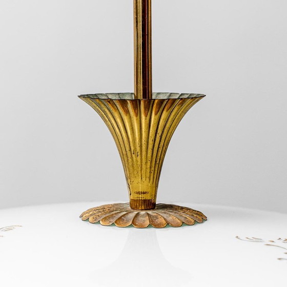 Image 1 of RUNDER HÄNGEKRONLEUCHTER AUS DEN 1950ER JAHREN