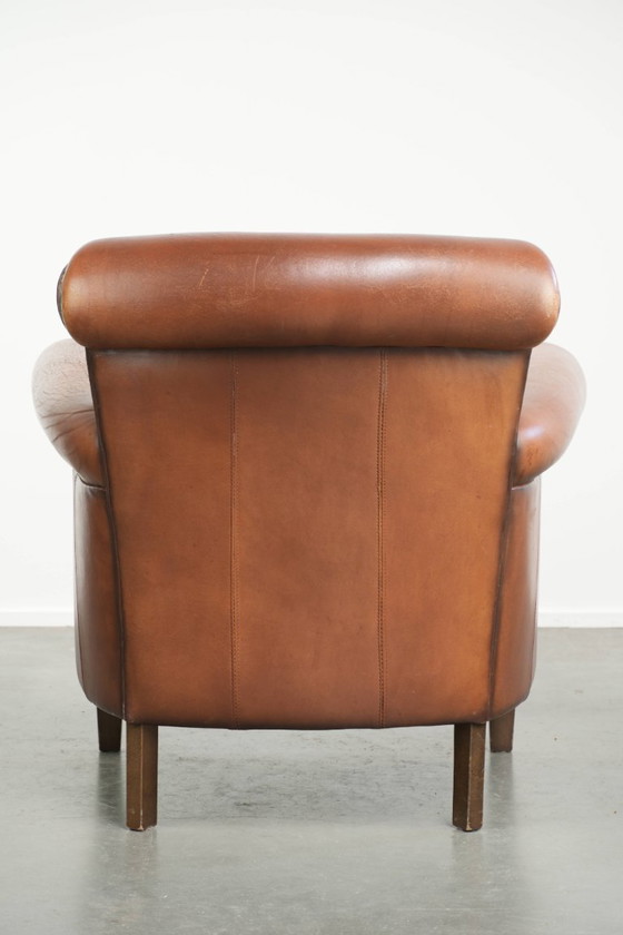 Comfortabele schapenleren armchair met mooie kleuren en een strakke afwerking – Fauteuils, Leather (photo 4 of 13)