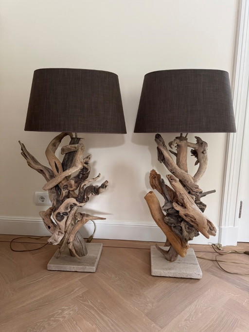 2 Bleu Nature table lamps
