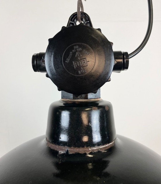 Image 1 of Lampe de l'usine d'émail est-allemande LBD Veb Leuchtenbau Dresden, années 1950