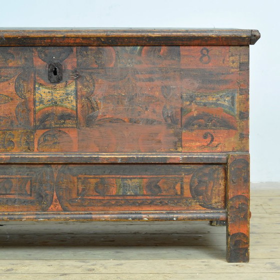 Image 1 of Folk Art Wedding Chest, Anno 1852
