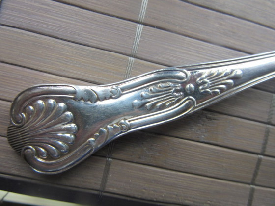 Image 1 of Berry Spoon EPNS A1 Sheffield England Silverplate Art Nouveau Style