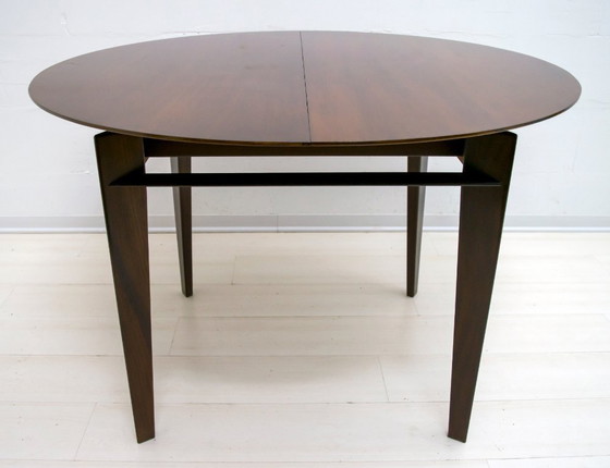 Image 1 of Edmondo Palutari für Dassi Mid Century Italienischer Teak-Esstisch und Stühle, 50er Jahre