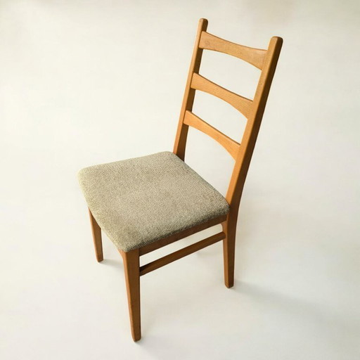 Rareté de la chaise ! 2x Chaise de cuisine/salle à manger vintage des années 60, chaise à barreaux, made in Germany