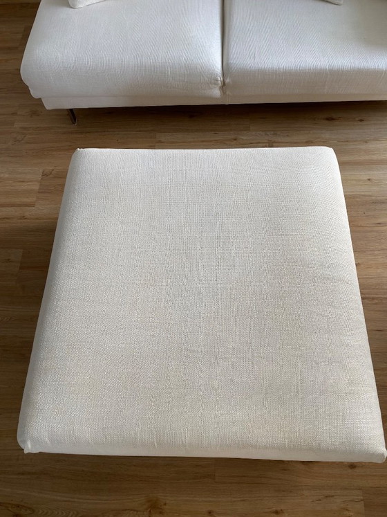 LIVING DIVANI Family Life Sofa + Pouf | Design Classic | Cream – Modular sofas, Textile (photo 10 of 13)
