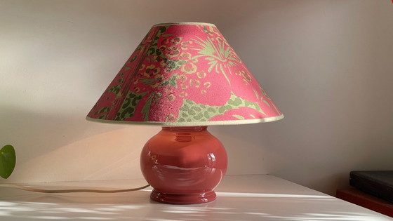 Image 1 of Vintage Ceramic Leopard Lamp