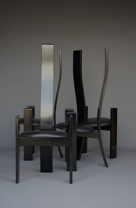 Image 1 of 4x Golem Esstischstühle von Vico Magistretti