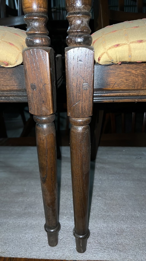 4 Bannink jugendstil eetkamer armstoelen