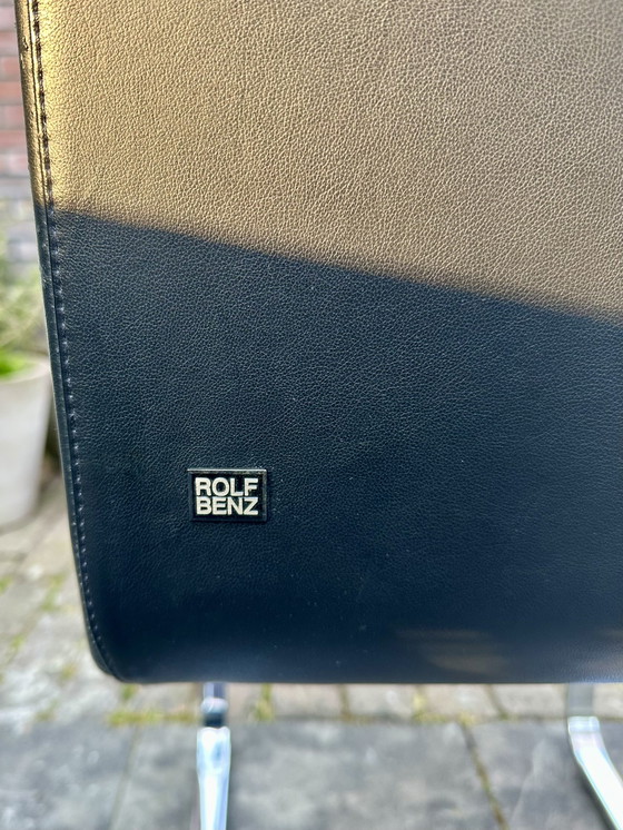 Image 1 of 6 sedie Rolf Benz Design, nere, 620