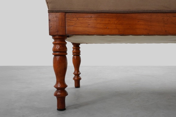 Image 1 of Elegante panca del XIX secolo con sei gambe tornite, circa 1840