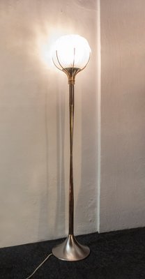 Image 1 of Lampadaire en laiton et verre par Angelo Brotto pour Esperia, 1960s