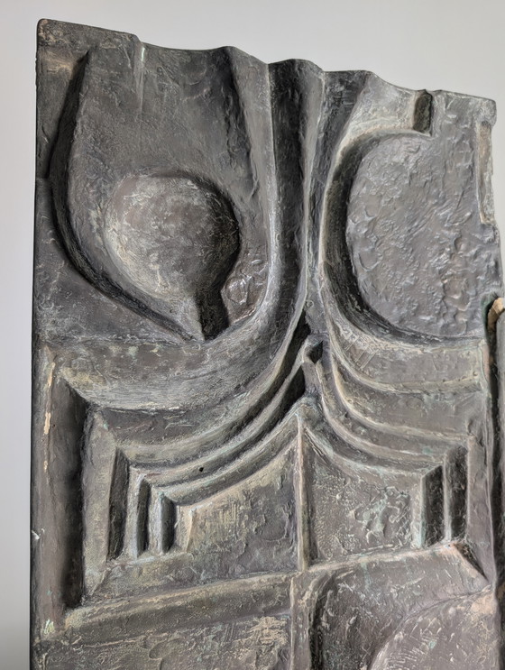 Image 1 of Plaque murale brutaliste en fibre de verre, années 1960