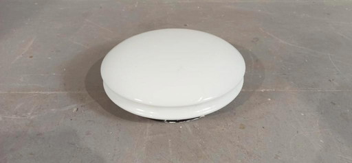 vintage opaline glass round ceiling lamp