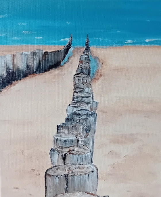 Image 1 of 3x Strandgemälde