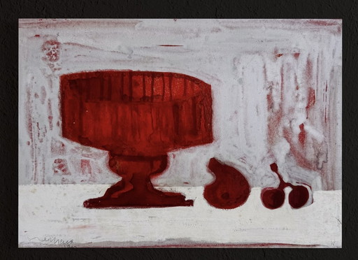 Robert Detheux - Eclats de Rouge - Still Life - 1963
