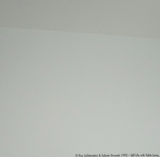 Roy Lichtenstein (1923-1997), Still Life with Table Lamp, 1976, copyrights Roy Lichtenstein&Sabam Brussels, 1995, Printed in Bel