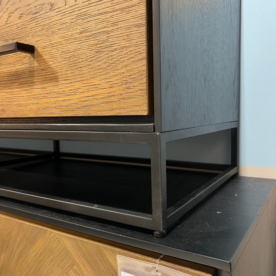 Image 1 of Vinito (154 cm) impiallacciatura di rovere nero/naturale