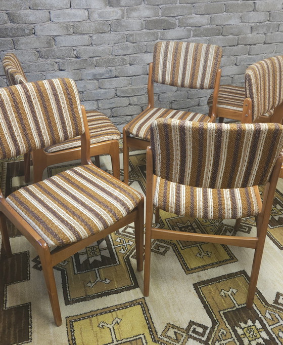 Image 1 of Set of 6 vintage Scandinavian chairs, 1970s