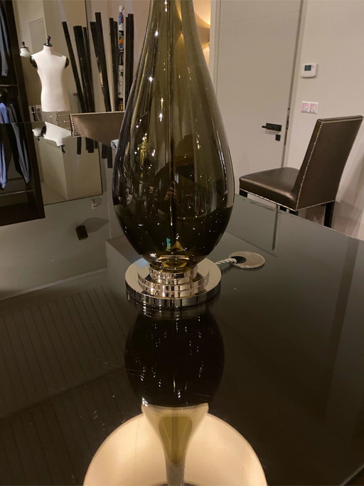 Lampe de bureau en verre Porta Romana