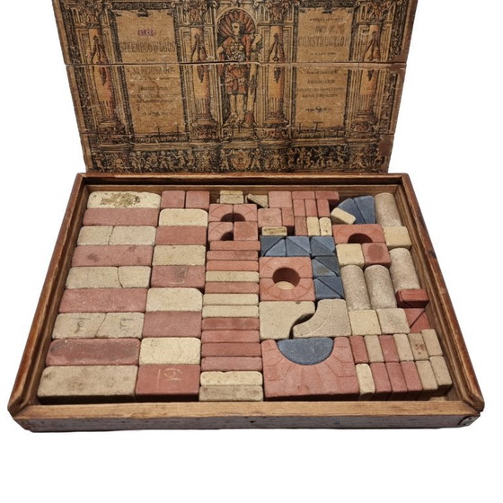 Image 1 of Antique Anchor stone building kit Richter No. 10, from around 1900