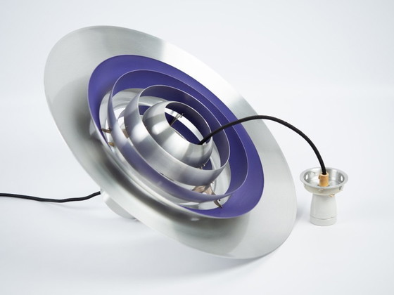 Lampe à Suspension P376 Vintage Danoise par Fabricius et Kastholm, Nordisk Solar, 1964 – Aluminium (photo 11 of 15)