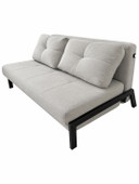 Sofá cama con fundas extraíbles y lavables de 140x200cm.