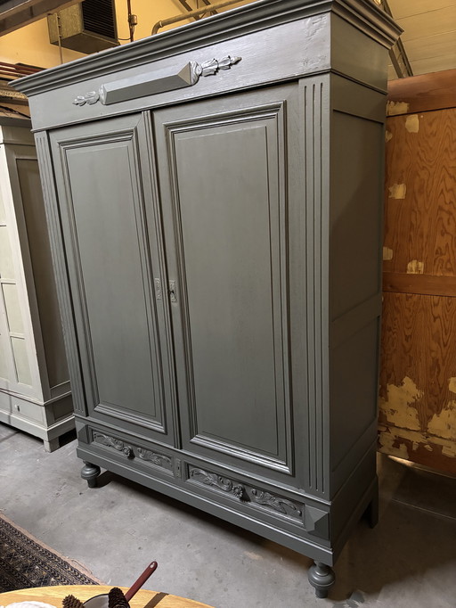 Brocante kledingkast / buffetkast 