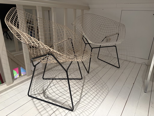 Vroege vintage Knoll Diamond stoelen (Harry Bertoia)