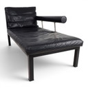 B&B Italia Baisity Leather Chaise Lounge / Daybed by Antonio Citterio, 1980