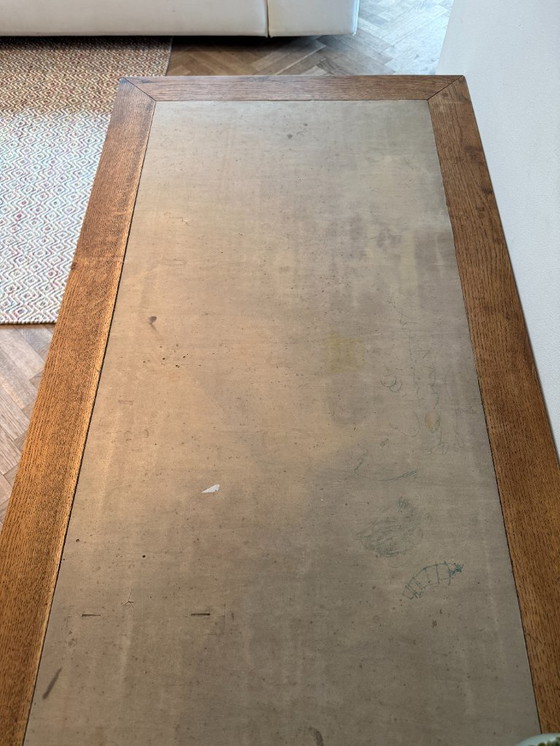 Image 1 of Elegante scrivania in legno con 8 cassetti – Dutch Furniture Factory Amsterdam