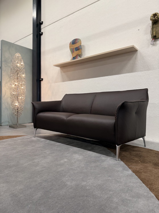 Image 1 of Leolux Mayon Sofa, 2,5-Sitzer, braunes Leder, 173