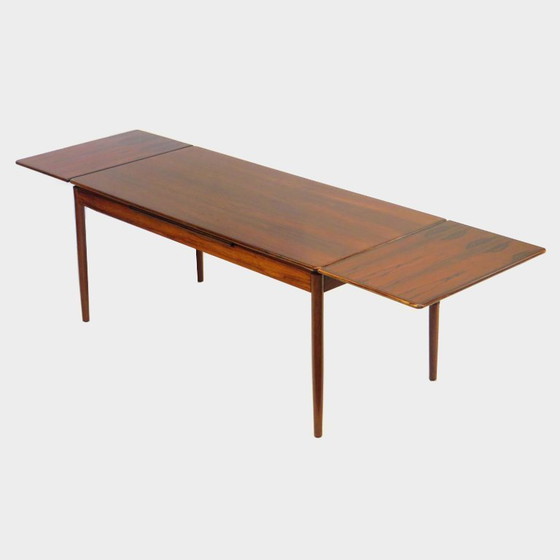Image 1 of Grote vintage verlengbare eettafel in palissander, 1960s