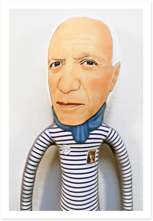 Pablo Picasso Art Doll Collectible | Picasso Gift for Art Lovers | Pablo Picasso Decor | Modern Art Office Decor