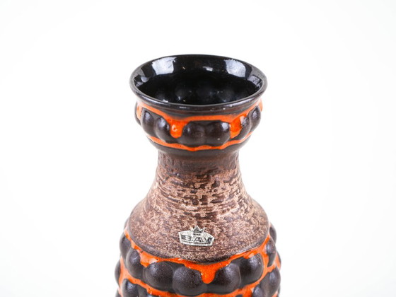 Vaso in ceramica, design tedesco, anni '60, prodotto nella Germania Ovest, Vasi, Multicolore (foto 7 di 8)