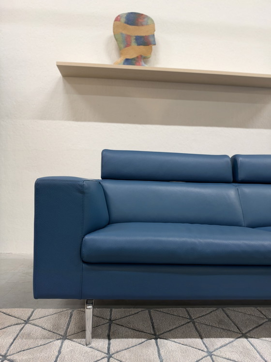 Leolux Horatio Divano Angolare Pelle Senso Teal 293x224, Divani angolari, Blu (foto 5 di 14)
