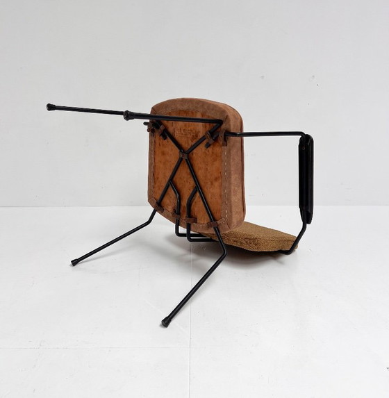 Image 1 of Model 5002 armchair with side table by Rudolf Wolf for Elsrijk, 1950s