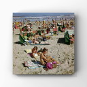 1x Stampa artistica: Scena di spiaggia a Zandvoort, 1962, metà del XX secolo
