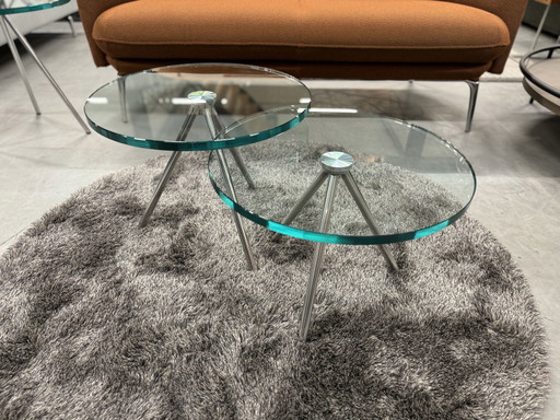 2 Tavolini Beek Maupertuus Glass Design D50