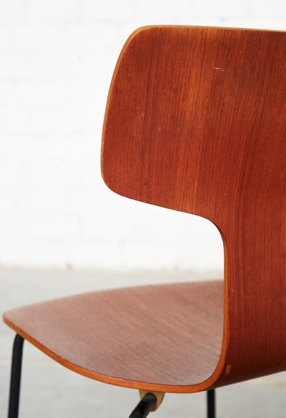 Arne Jacobsen 3103 Hammer Chair voor Fritz Hansen | Set van vier – Eetkamerstoelen, Wood (photo 8 of 20)