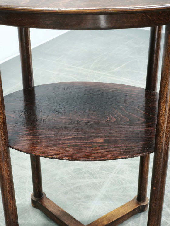 Josef Hoffmann Weense Secession ovale tafel, Kohn of Thonet, circa 1900 – Bijzettafels, Wood (photo 8 of 12)