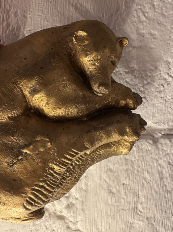 Image 1 of Sculpture ours couché bronze Dacla Seailles