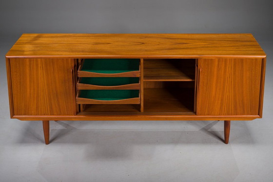 Image 1 of Vintage Deens Teakhouten dressoir van Axel Christiansen voor Aco Møbler, jaren 60