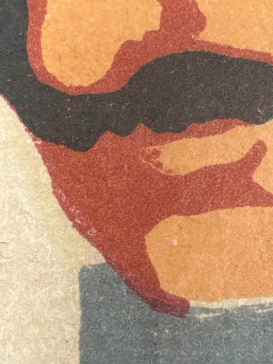 Image 1 of Gauturnfest 1924 – 1924 – Manifesto sportivo originale d'epoca – Ginnastica della Repubblica di Weimar – 100x75 cm