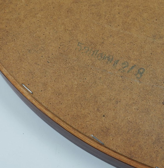 Image 1 of large danish modern WALL MIRROR with rosewood frame 1960s